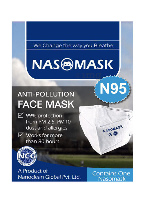 Reusable Nasomask Anti-Pollution Face Masks, Number Of Layers: 3 Ply