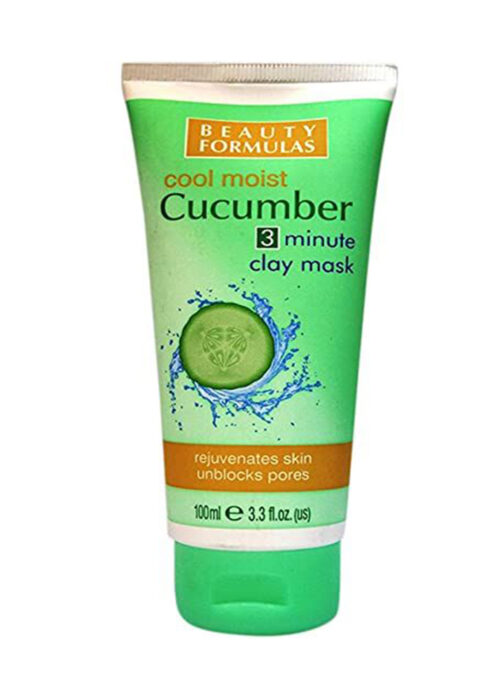 Beauty Formulas Cool Moist Cucumber Clay Mask – 100 ml