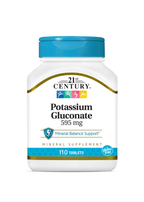 21st Century Potassium Gluconate- 595mg 110 Tablets