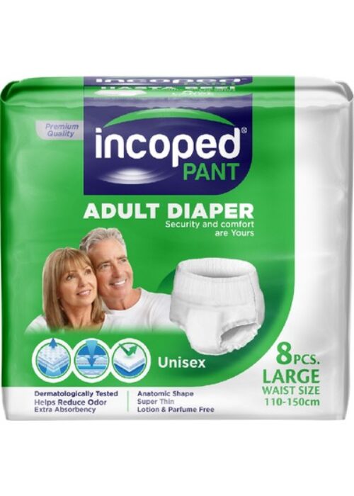 Incoped Pant Adult Diaper large 110cm-150cm 8’s