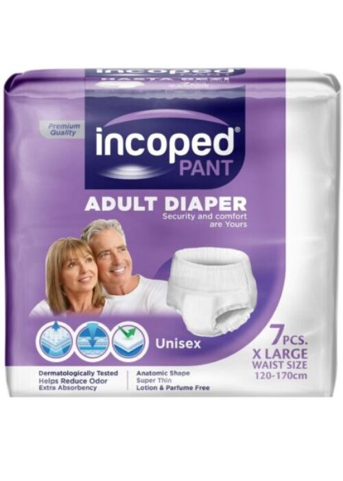 Incoped Pant Adult Diaper Extra-large 120cm-170cm 7’s