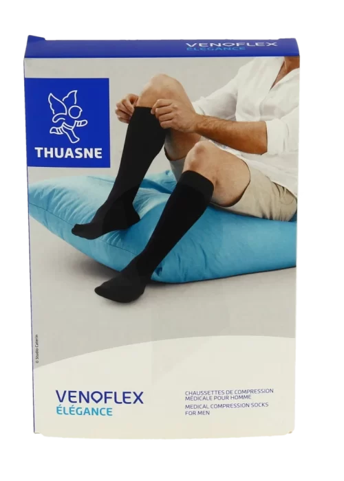 Thuasne Venoflex Elégance Men’s Open Toe Compression Socks Class 3