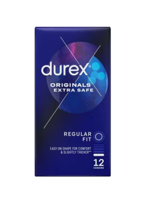 Durex Originals Extra Safe Condoms – Regular Fit – 12 pack