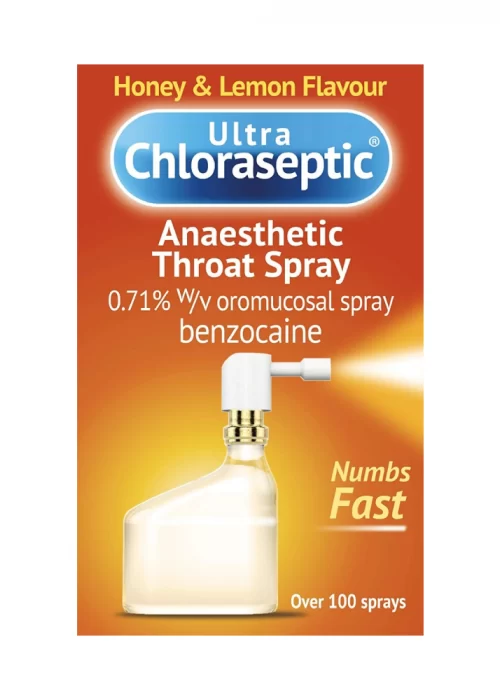 Ultra Chloraseptic Anaesthetic Throat Spray Honey & Lemon – 15ml