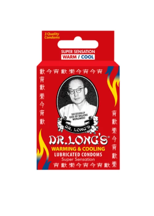 Dr Long’s Condoms 3’s Warmcool